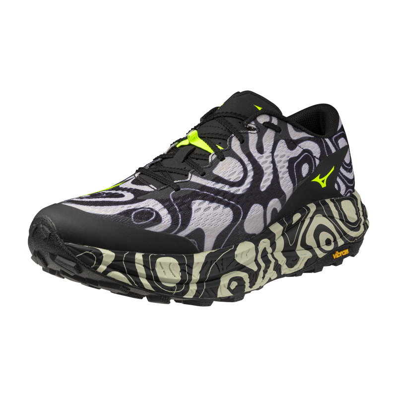 MIZUNO NEO ACCERA Unisex Trail Running Shoes - Dawn Blue Lightning Yellow Black-2