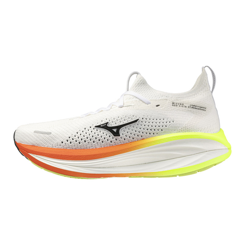 Mizuno Neo Vista 3 Men's Running Shoes - White Black Orange-1