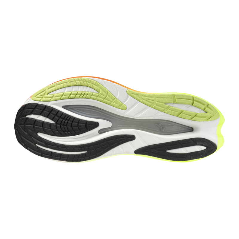 Mizuno Neo Vista 3 Men's Running Shoes - White Black Orange-5