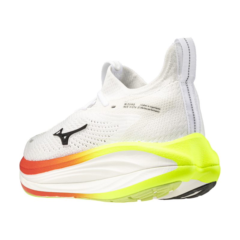 Mizuno Neo Vista 3 Men's Running Shoes - White Black Orange-7