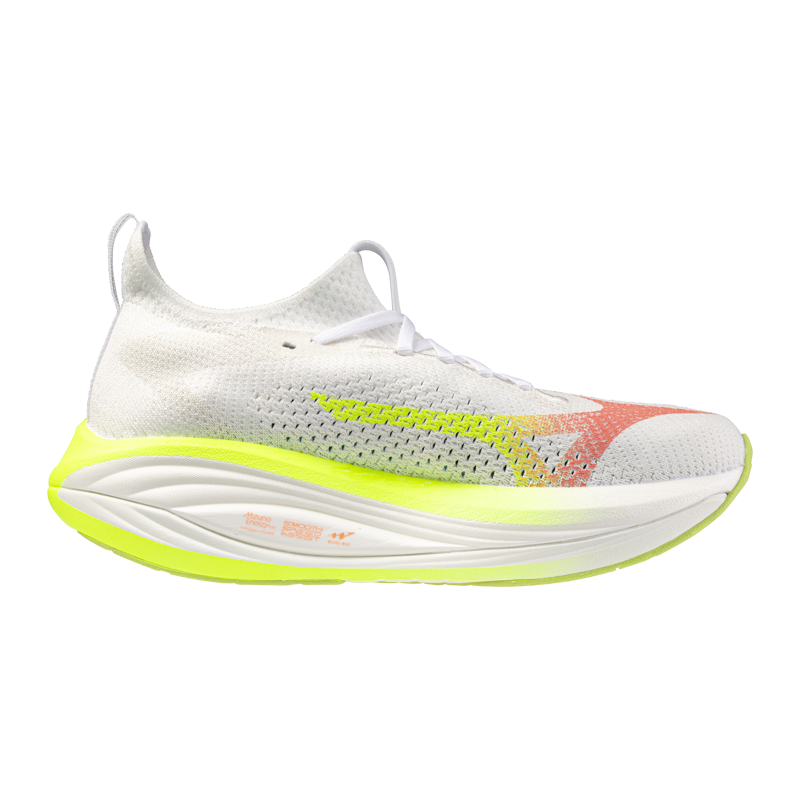 Mizuno Neo Vista 3 Women's Running Shoes - White Flamingo Coral Lime Pulp-1