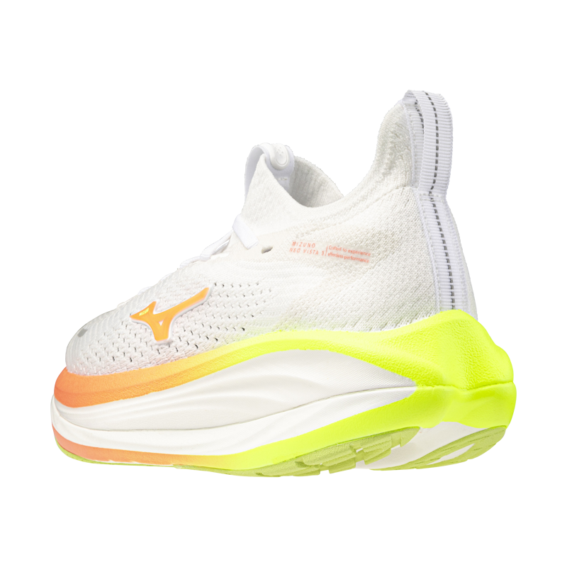 Mizuno Neo Vista 3 Women's Running Shoes - White Flamingo Coral Lime Pulp-6