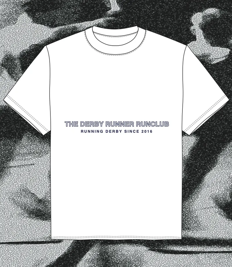 Derby Runner Run Club 'Superstar' S/S Tee White