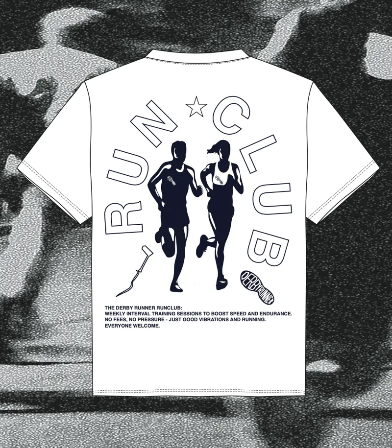 Derby Runner Run Club 'Superstar' S/S Tee White-1