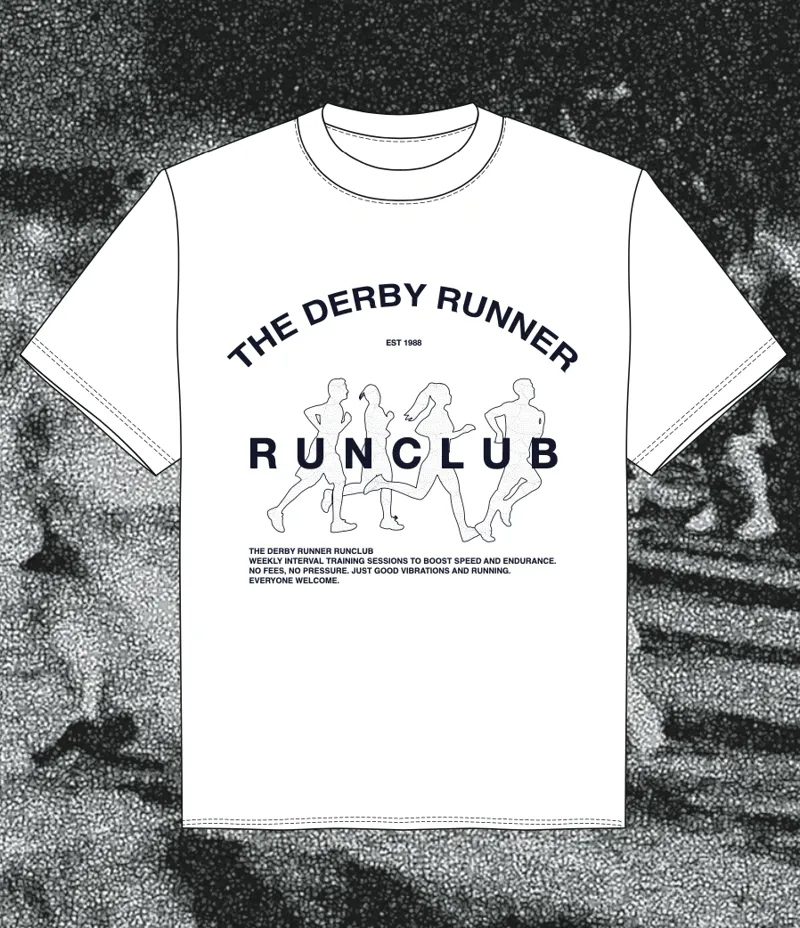 Derby Runner Run Club 'Strong Together' S/S Tee White