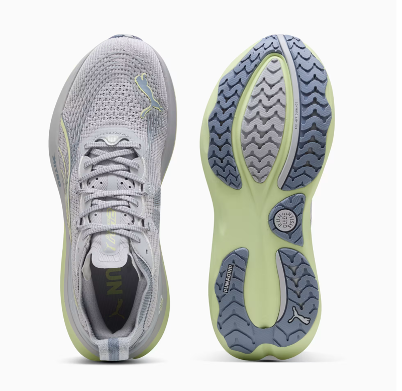 Puma ForeverRun NITRO 2 Women's Supportive Running Shoes - Silver Mist-Apple Spritz-3