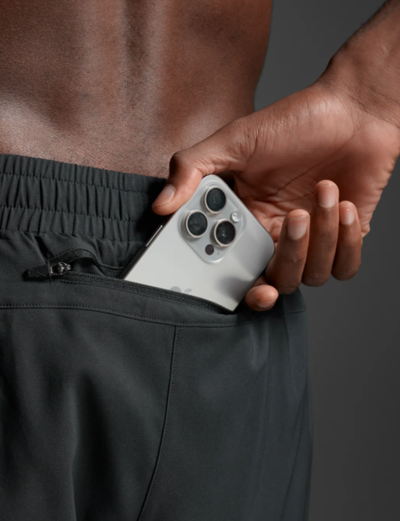 2XU Aero Mesh 2-in-1 5 Inch Men's Running Shorts - Black Silver Reflective-4