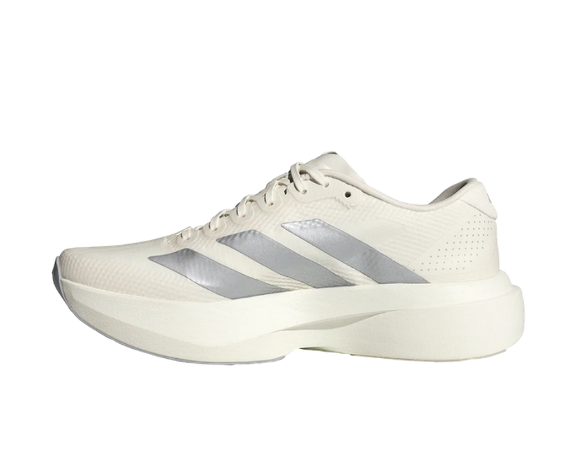 Adidas Adizero Evo SL Woven Women's Running Shoes - Core White Halo Silver-2