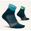 Feetures Trail Max Cushion Quarter Unisex Running Socks - Mountain High Blue