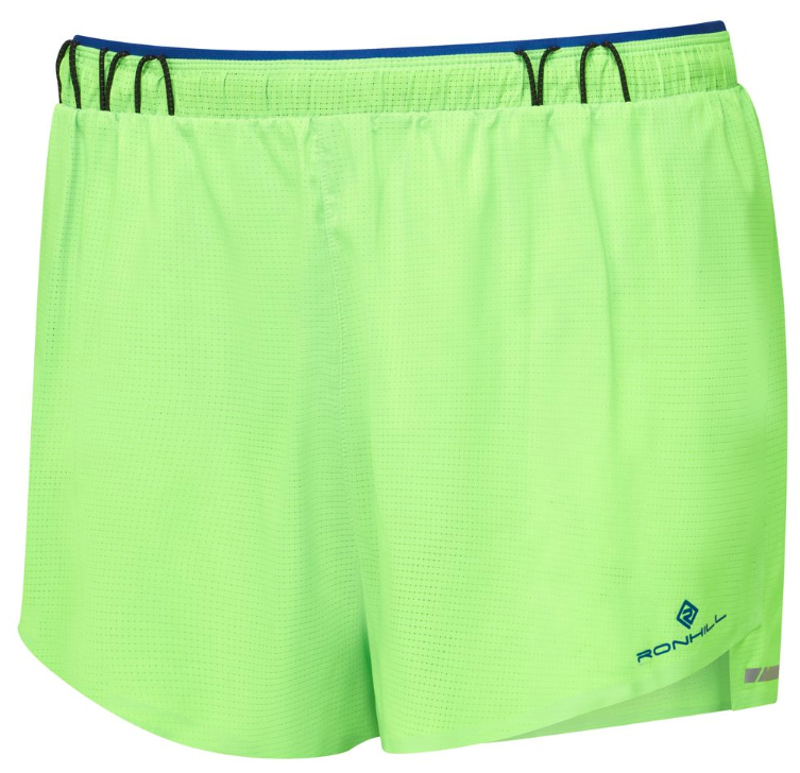 Ronhill Tech Race Short Men's - Fluo Green Dark Cobalt