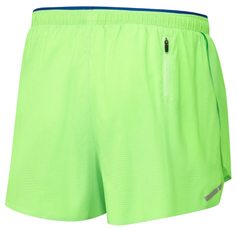 Ronhill Tech Race Short Men's - Fluo Green Dark Cobalt-1