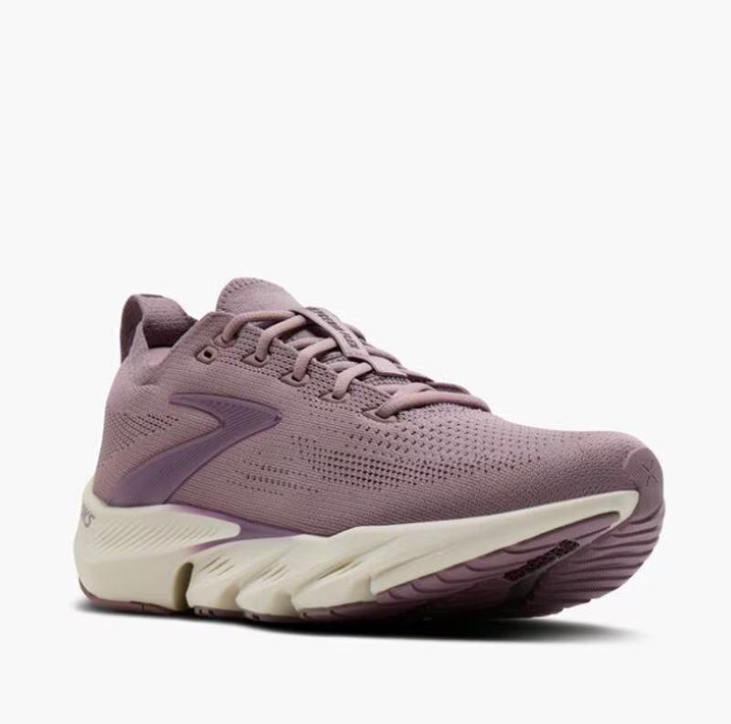 Brooks Glycerin Flex Women's Running Shoes - Rose Raisin Metallic-2