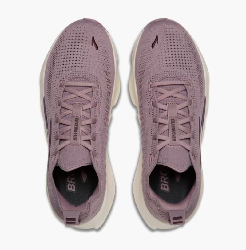Brooks Glycerin Flex Women's Running Shoes - Rose Raisin Metallic-3