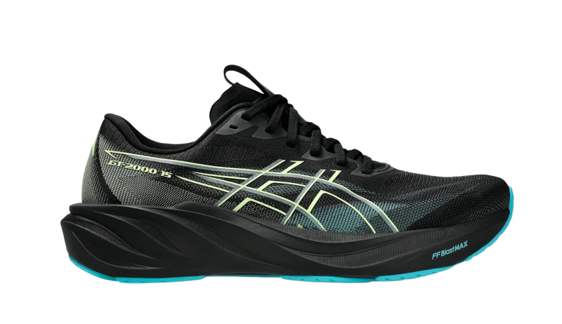 ASICS GT-2000 15 Men's Supportive Running Shoes - Black Energy Aqua