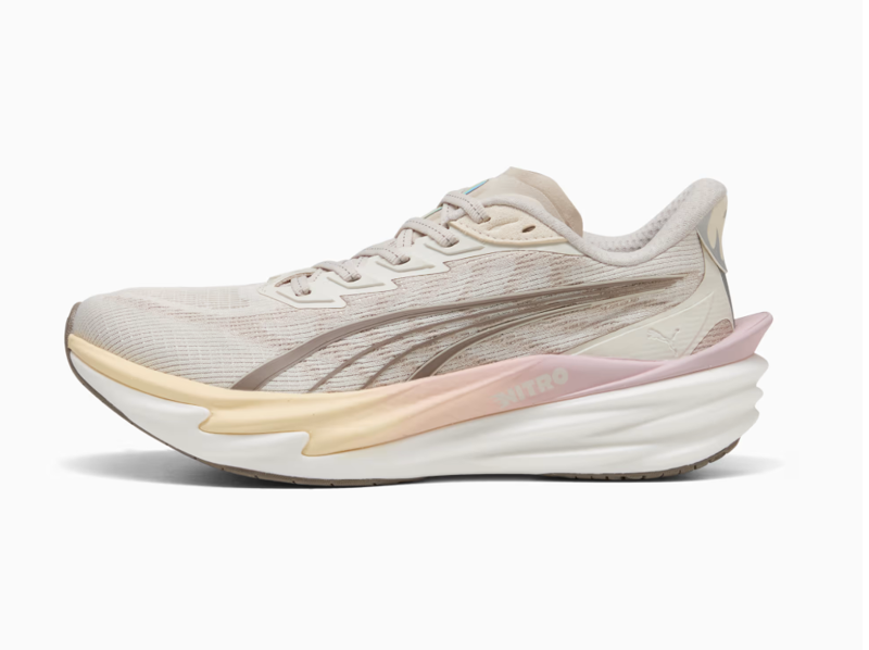 Puma Deviate NITRO 4 Women's Running Shoes - Alpine Snow Misty Pink-2