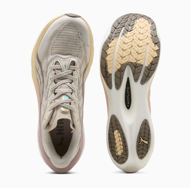 Puma Deviate NITRO 4 Women's Running Shoes - Alpine Snow Misty Pink-3