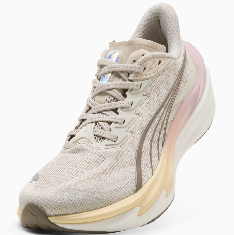 Puma Deviate NITRO 4 Women's Running Shoes - Alpine Snow Misty Pink-5