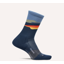 Feetures Trail Max Cushion Mini Crew Unisex Socks - Tectonic Navy