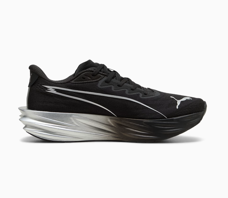 Puma Deviate Pure NITRO Men's Running Shoes - Puma Black Dark Gray Puma Silver