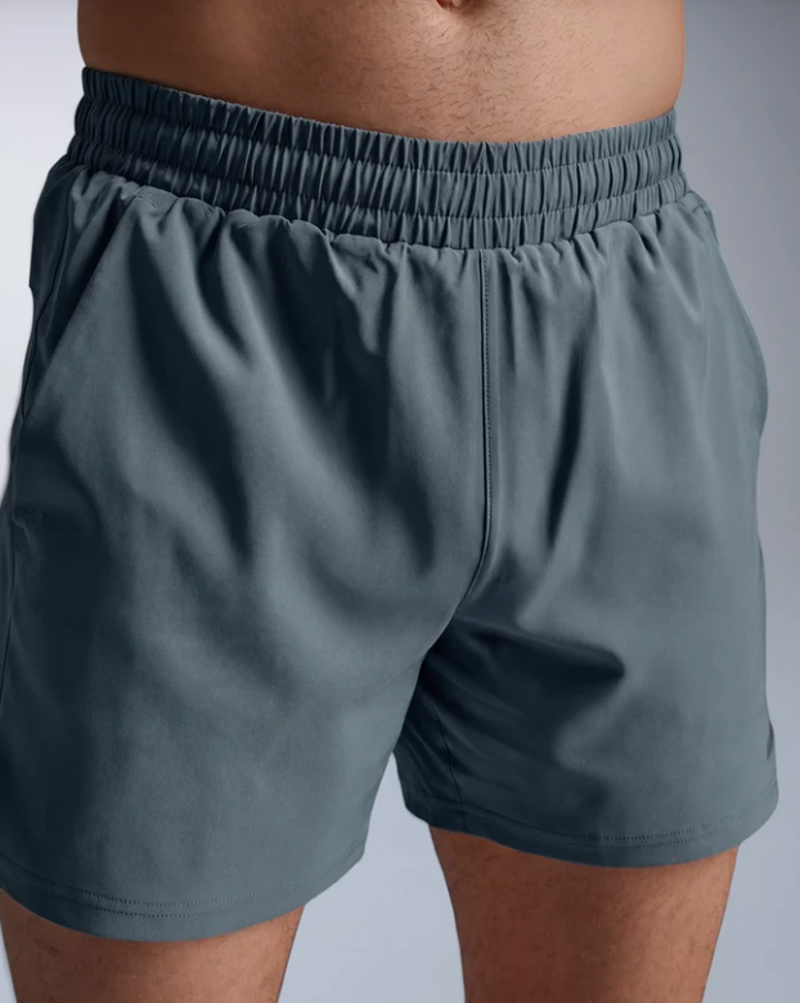 2XU Aero 5 Inch Men's Running Shorts - Blue Shade Black Reflective-2