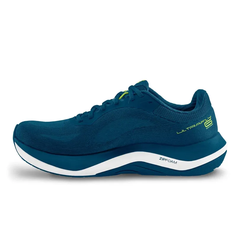 Topo Ultrafly 6 Men's Supportive Running Shoes - Navy Lime-2