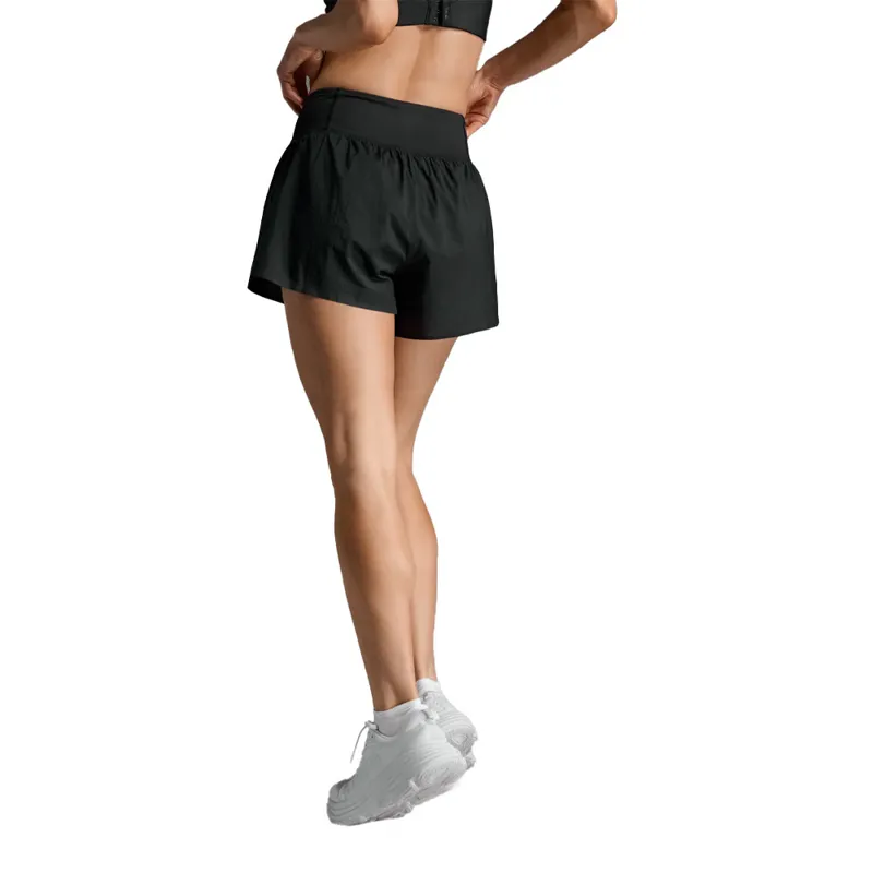 2XU Aero Hi-Rise 2-in-1 3 Inch Women's Running Shorts - Black Silver Reflective-1