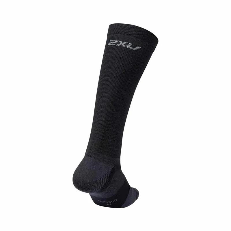 Vectr L.Cush Full Length Socks Black Titanium-1