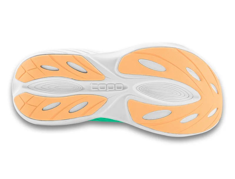 TOPO Atmos Women's Neutral Running Shoe Green Orange-4