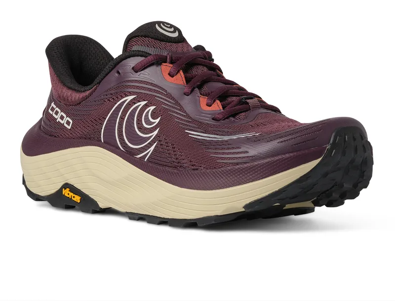 TOPO Ultraventure 5 Women's Trail Running Shoes - Maroon Tan-1