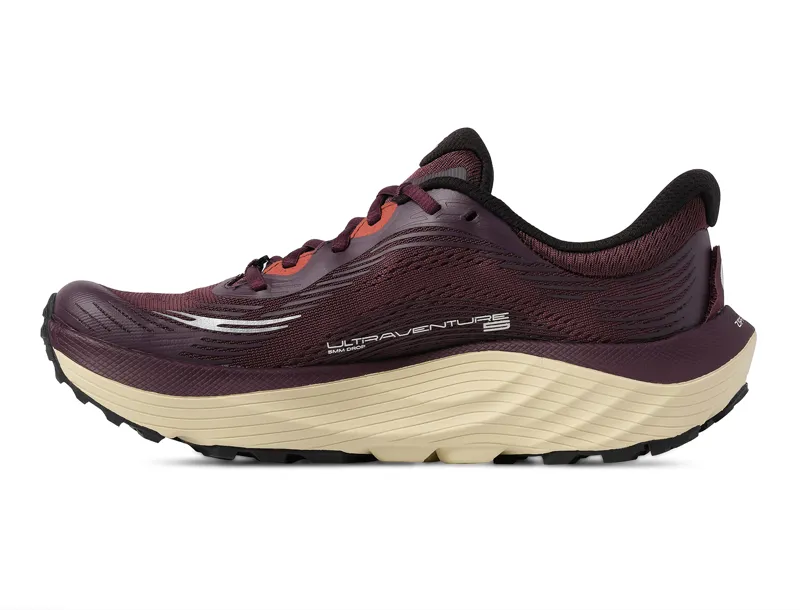 TOPO Ultraventure 5 Women's Trail Running Shoes - Maroon Tan-2