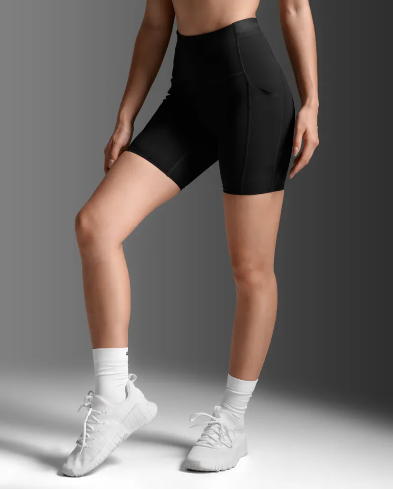 2XU Form Stash Hi-Rise Comp Women's 6inch Shorts Black-3