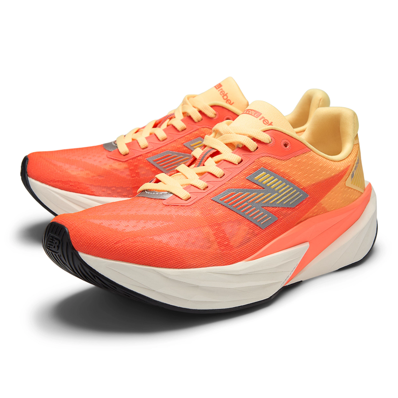 New Balance Fuelcell Rebel V5 Women's Running Shoes - Tangerine Heat-8
