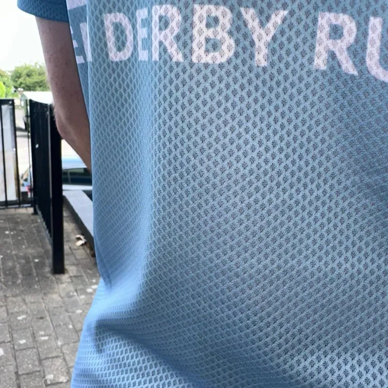 Team Derby Runner Scimitar Aero Tee Blue White-2