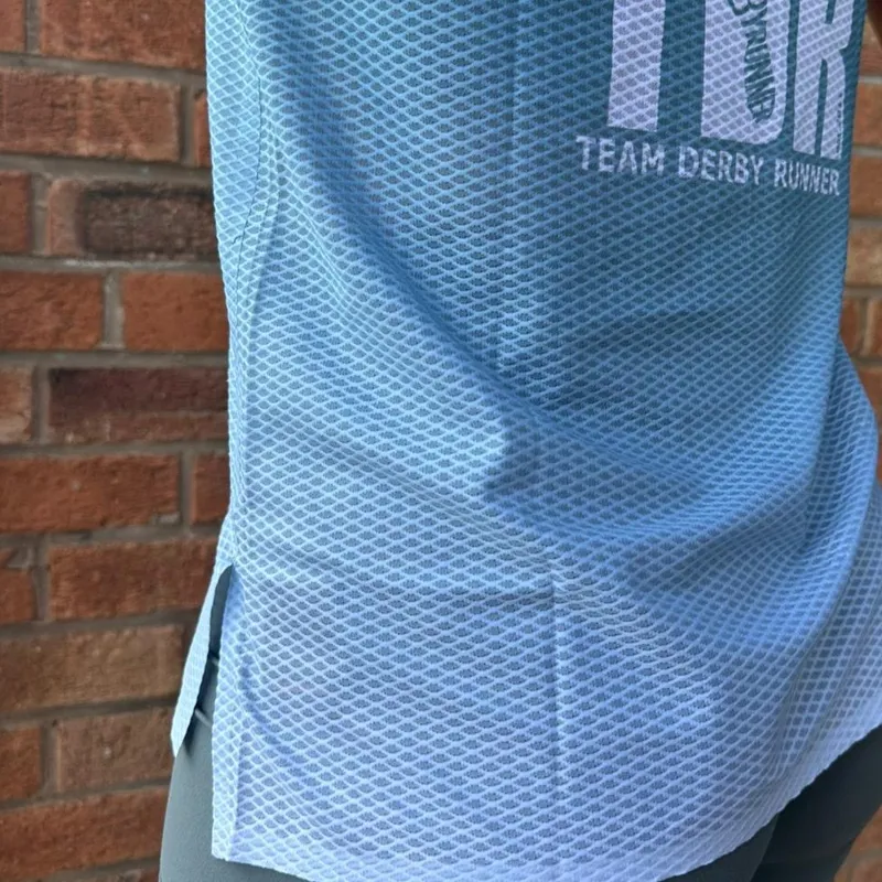 Team Derby Runner Scimitar Aero Vest Blue White Women's-2