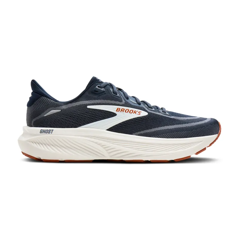 Brooks Ghost 18 Men's Running Shoes - Navy Blazer Red Earth Blue