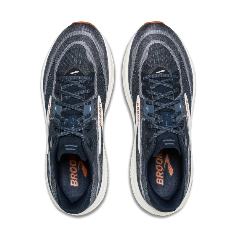 Brooks Ghost 18 Men's Running Shoes - Navy Blazer Red Earth Blue-5