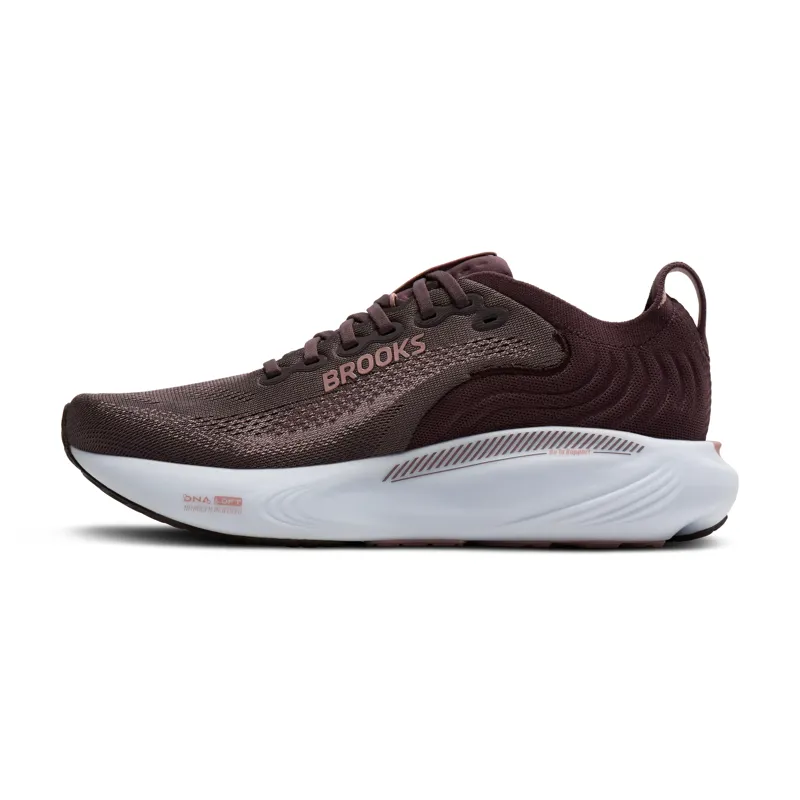 Brooks Adrenaline GTS 25 Women's Running Shoes - Raisin Woodrose White-2