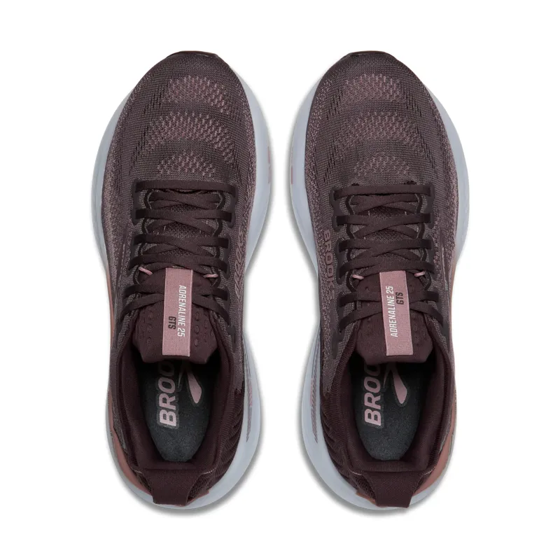 Brooks Adrenaline GTS 25 Women's Running Shoes - Raisin Woodrose White-5