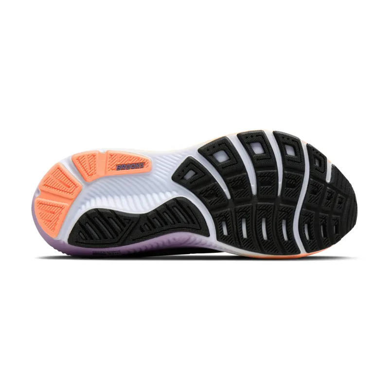Brooks Ghost 18  Women's Running Shoes - Black Mulled Grape Peach-3