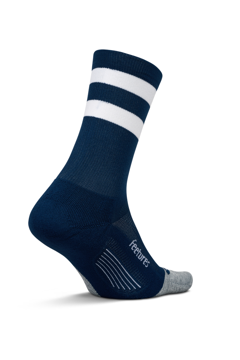 Elite Light Cushion Mini Crew Navy High Top Stripe-5