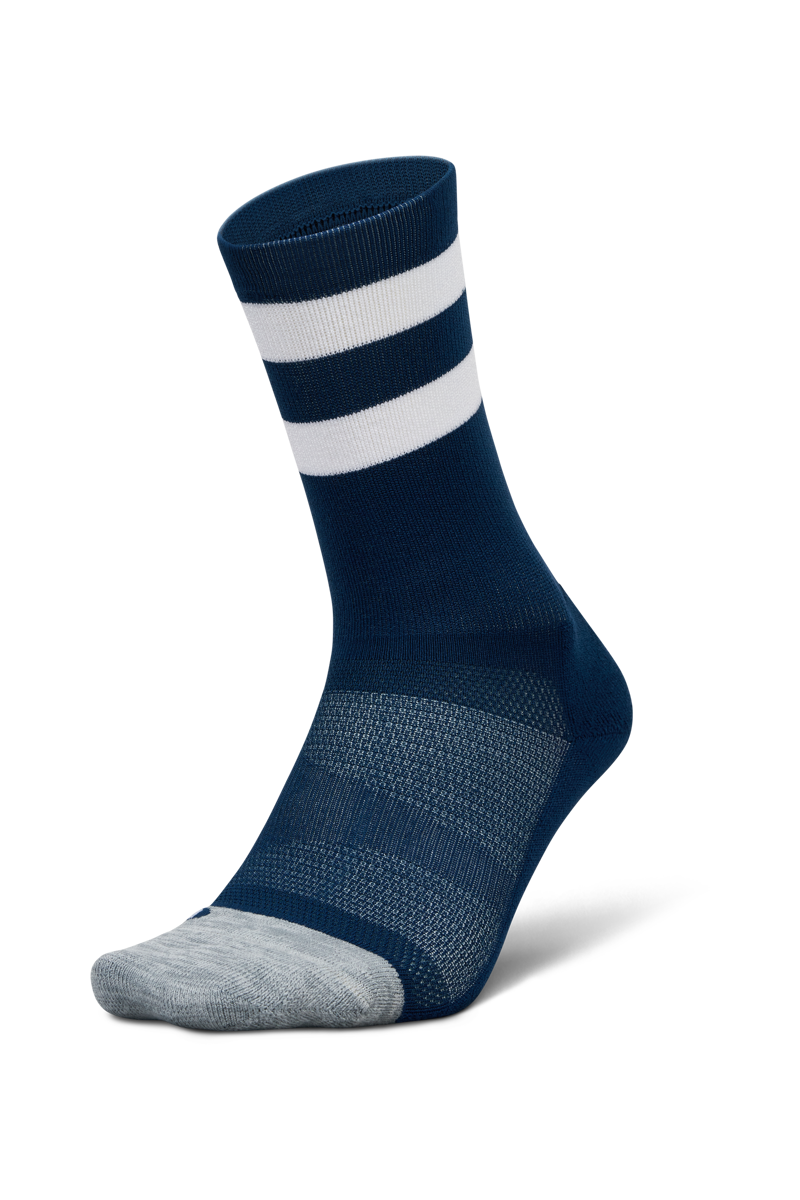 Elite Light Cushion Mini Crew Navy High Top Stripe-3