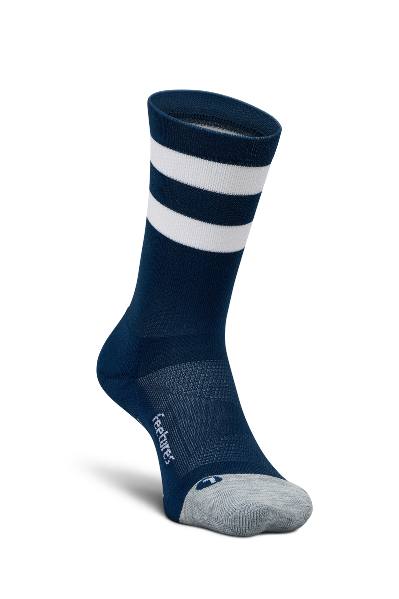 Elite Light Cushion Mini Crew Navy High Top Stripe-2