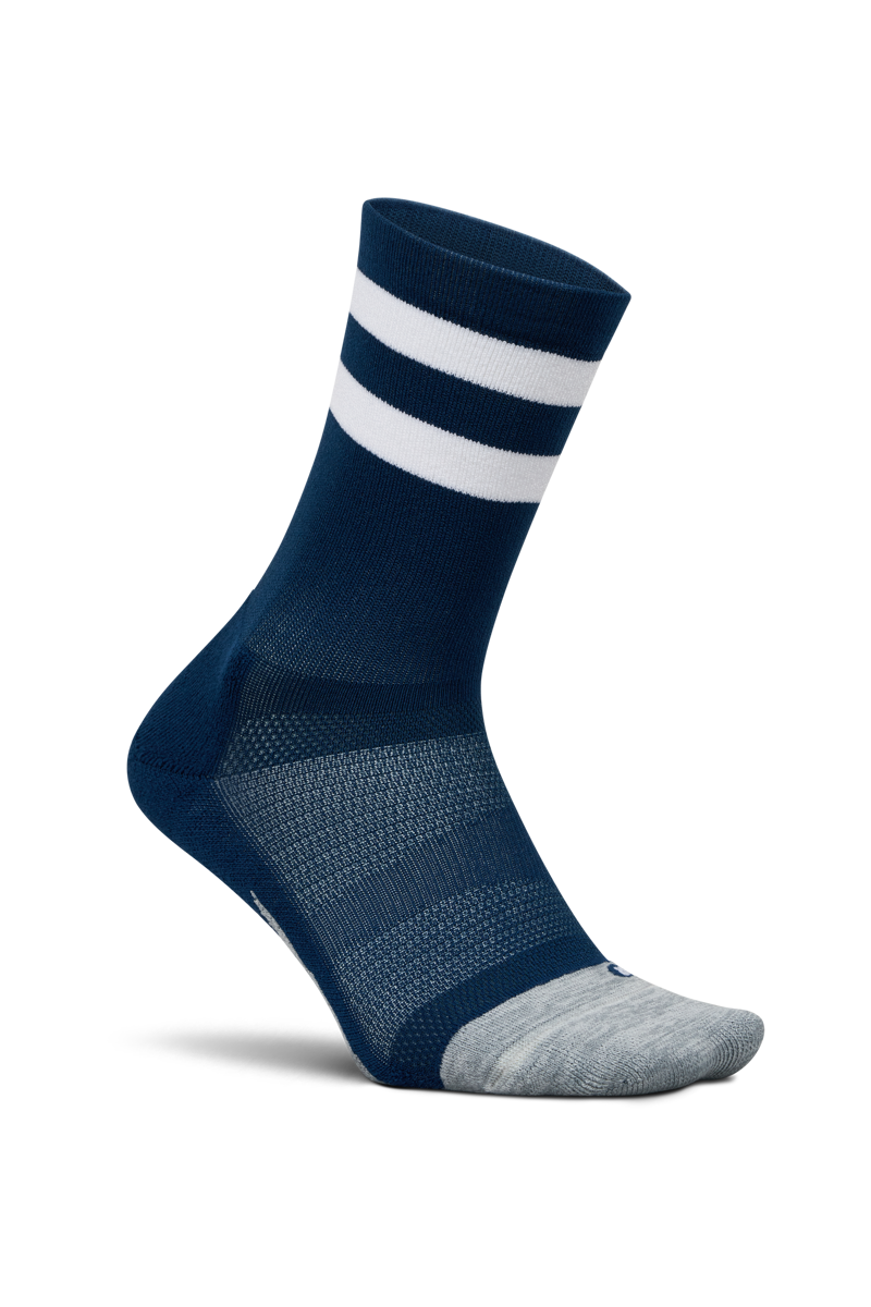 Elite Light Cushion Mini Crew Navy High Top Stripe-4