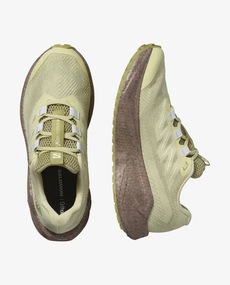 Salomon Aero Blaze 3 Grvl GORE-TEX  Women's Trail Running Shoes - Green Haze Iron Ice Flow-4