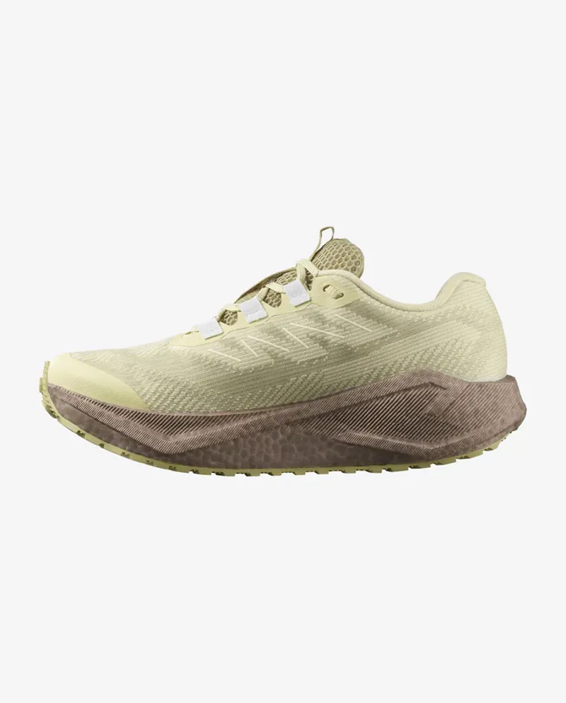 Salomon Aero Blaze 3 Grvl GORE-TEX  Women's Trail Running Shoes - Green Haze Iron Ice Flow-2