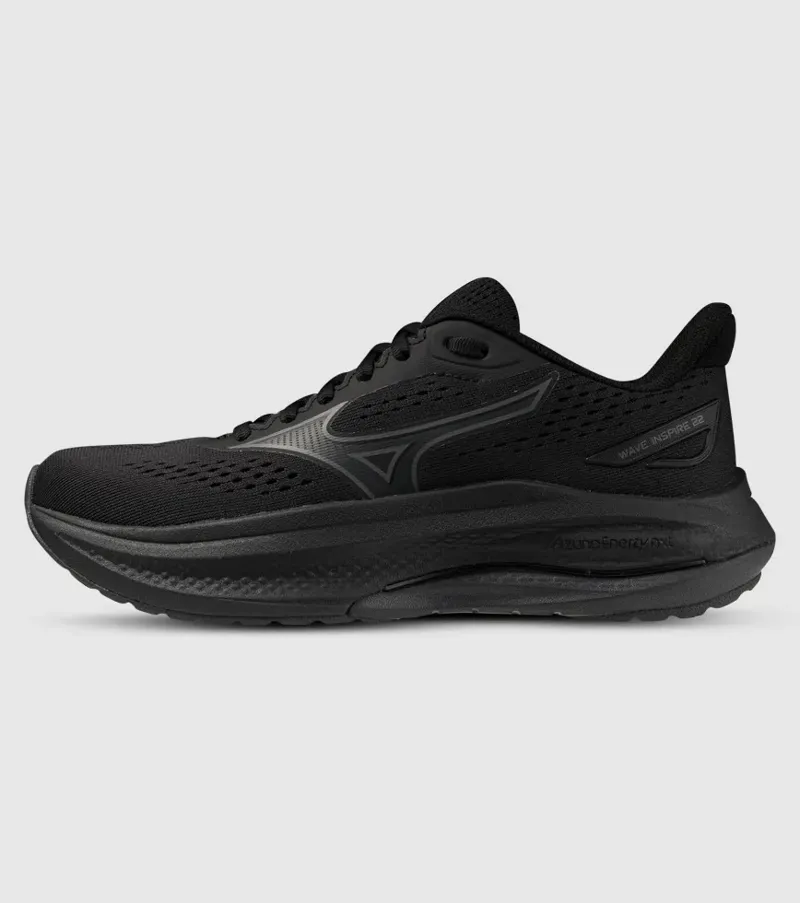 Mizuno WAVE INSPIRE 22 WIDE D Women's Running Shoes - Black Black Sand Black-2