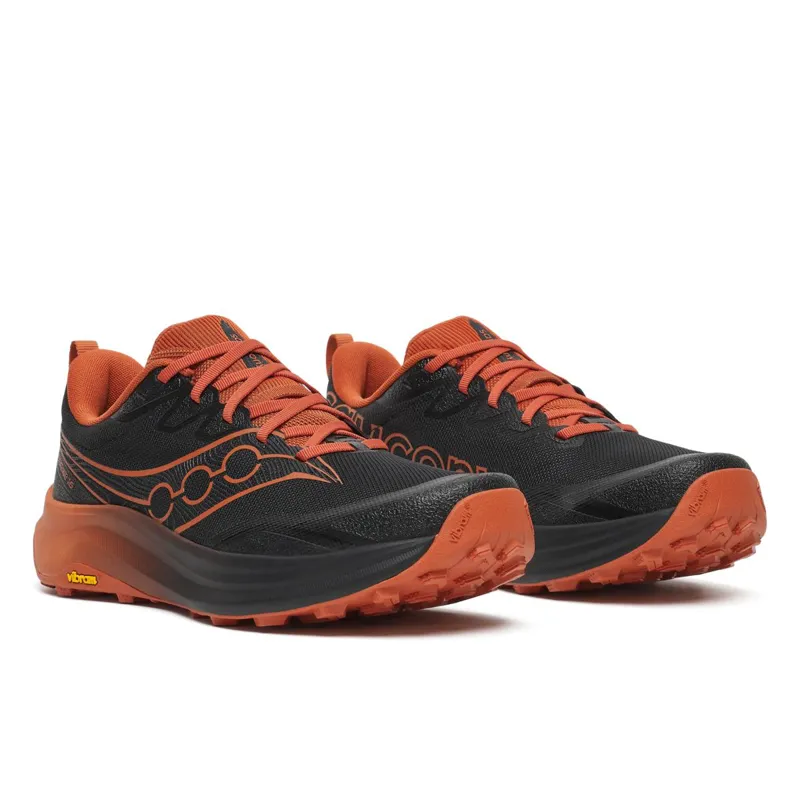 Saucony Peregrine 16 Men's Trail Running Shoes - Black Rust-1