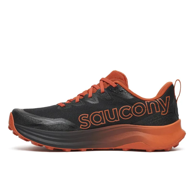 Saucony Peregrine 16 Men's Trail Running Shoes - Black Rust-2