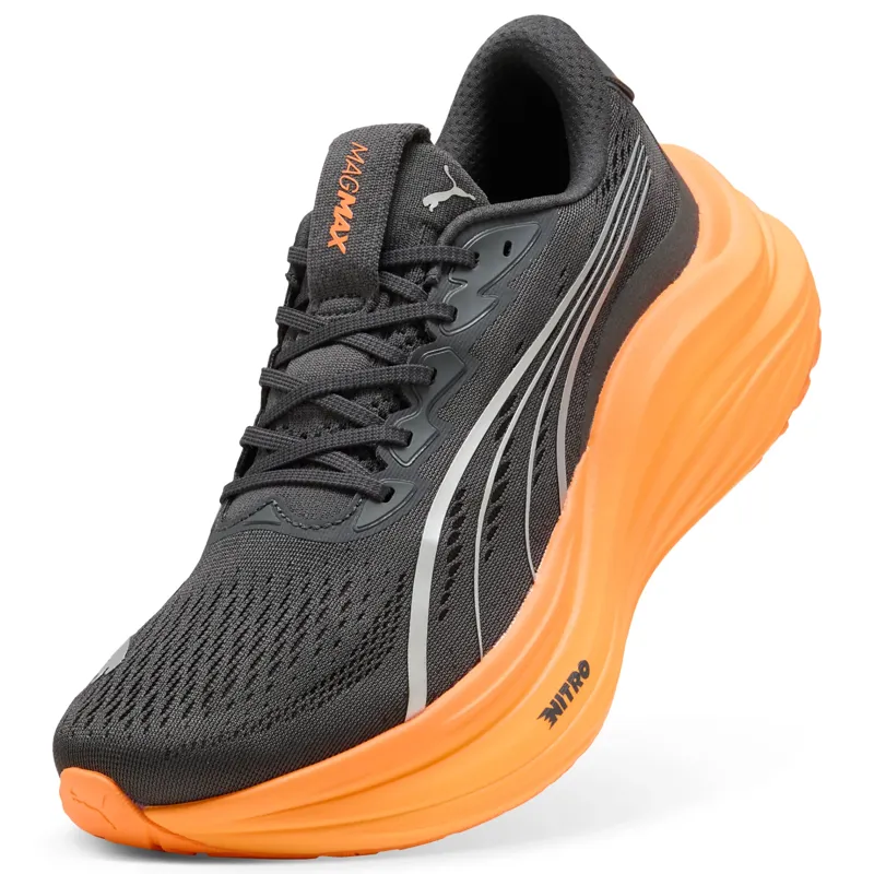 Puma MagMax NITRO Men's Running Shoes - Dusky Gray-Heat Fire-5