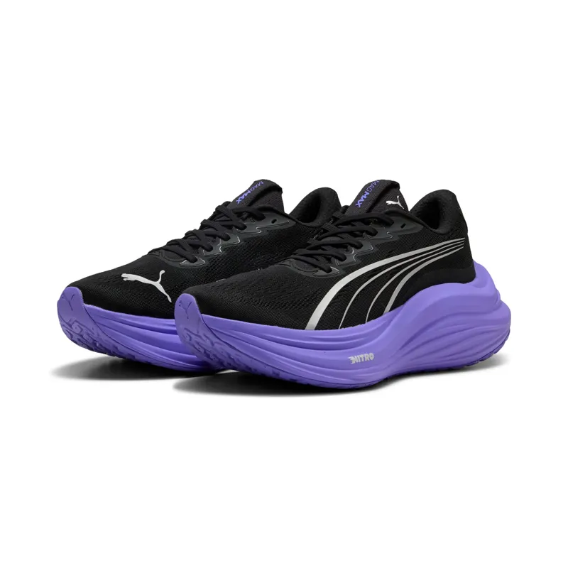 Puma MagMax NITRO Women's Running Shoes - Black-Dark Amethyst-1